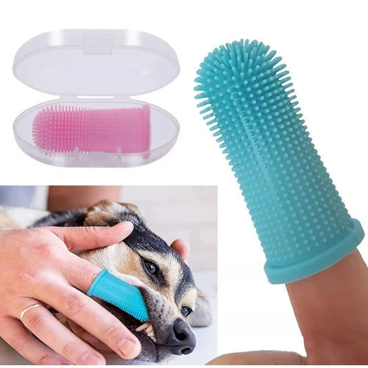 Soft Silicone Finger Toothbrush for Pets